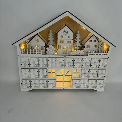 White Wooden Advent Calendar